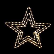 3 STARS 108 LED ΣΧΕΔΙΟ ΘΕΡΜΟ ΛΕΥΚΟ ΜΗΧΑΝΙΣΜΟ FLASH IP44 56cm 1.5m  | Aca | X081081231
